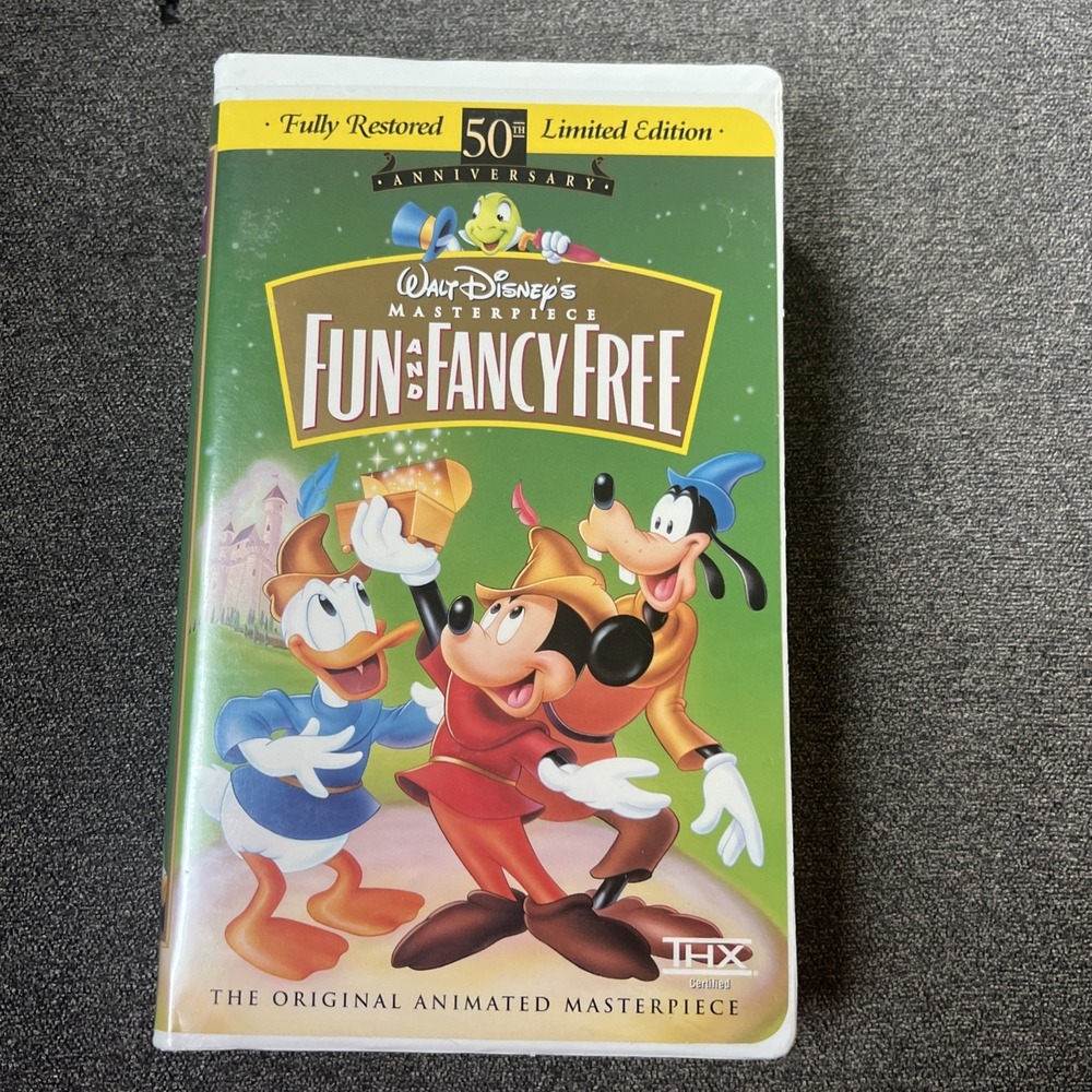 Disney Fun and Fancy Free 1997 VHS 50th Anniversary Edition